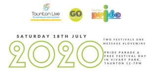 Taunton Live 2020 and Taunton Pride logo