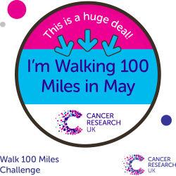 Cancer research walk logo